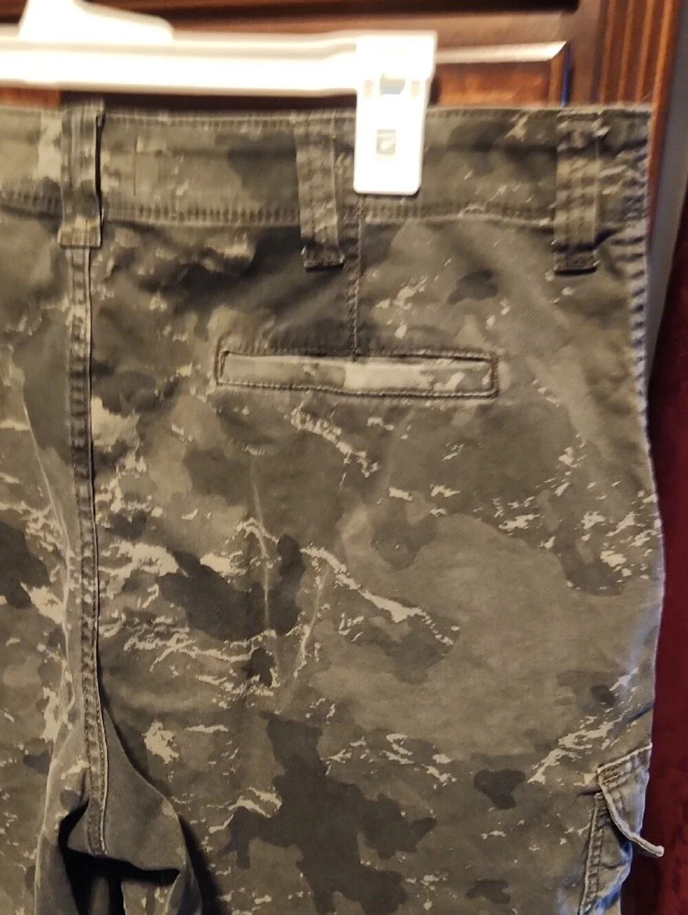 Wrangler Men's Olive Green Camo Cargo Shorts